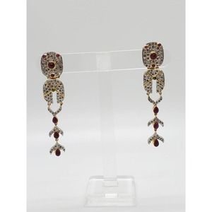 14KT Gold and Silver Foldable Diamond Earring